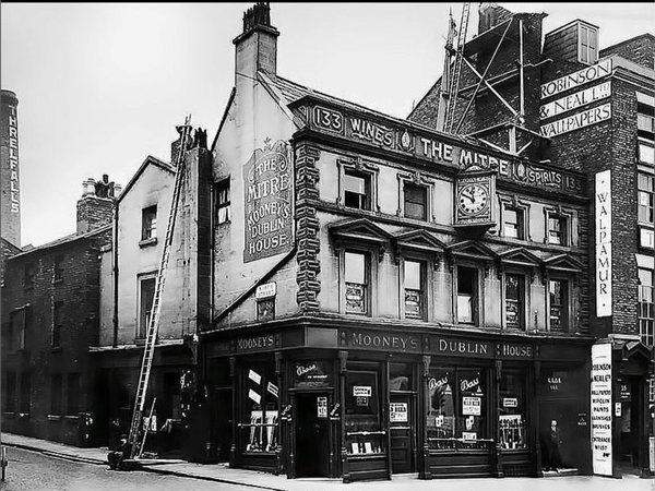 Old Photograph of the Mitre Pub Liverpool